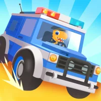 Dinosaur Police Car kids Games